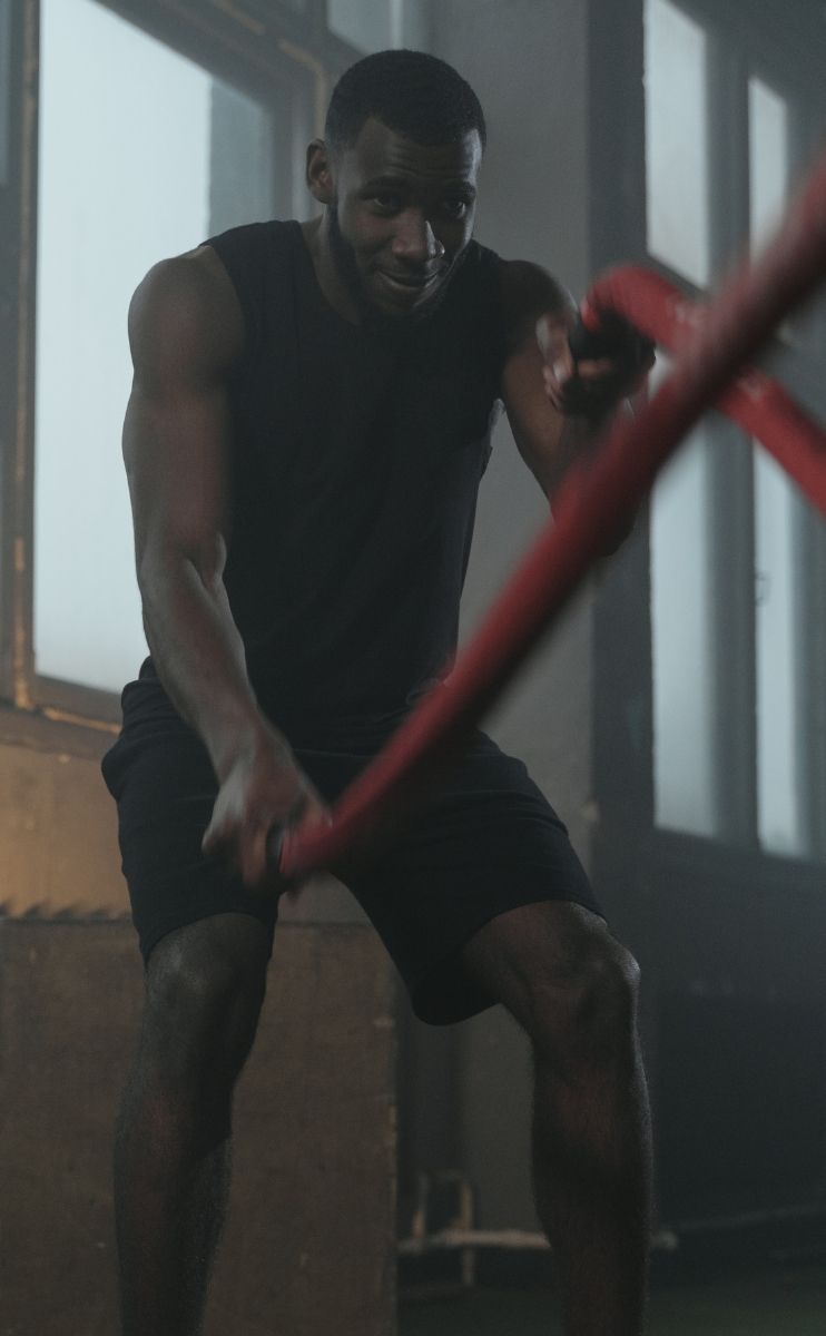 photo of an active man working out after receiving regenerative therapies for foot pain